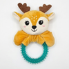 Wiggle & Wander Christmas Dog Toy - Pippin Elk Rubber Ring