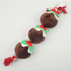 Wiggle & Wander Christmas Dog Toy - Festive Trio Rope Pudding