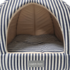 Wiggle & Wander Hooded Bed - Rustic Striped Navy