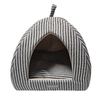 Wiggle & Wander Hooded Bed - Rustic Striped Grey