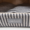 Wiggle & Wander Hooded Bed - Rustic Striped Grey