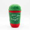 Wiggle & Wander Christmas Dog Toy - Merry & Bright Plush Mug