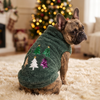 Wiggle & Wander Christmas Jumper - Twinkle Trees Moss Green