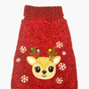 Wiggle & Wander Christmas Jumper - Snowflake Reindeer Red