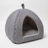 Wiggle & Wander Hooded Bed - Rustic Striped Grey