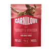 Carnilove Pouch - Turkey & Venison with Strawberry Leaves