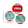 Christmas KONG Squeakair - Tennis Balls