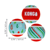 Christmas KONG Squeakair - Tennis Balls