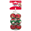 Christmas KONG Squeakair - Tennis Balls - Santa Rudolph & Snowman