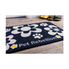 Pet Rebellion - Place Mat - Dinner Mate - Flower Black