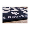 Pet Rebellion - Place Mat - Dinner Mate - Flower Black
