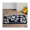 Pet Rebellion - Place Mat - Dinner Mate - Flower Black