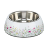 Trixie Melamine & Steel Dog Bowl - White Floral