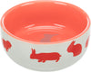Ceramic Bowl with Motif Rabbits