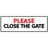 Dog Sign Please Close The Gate Landscape