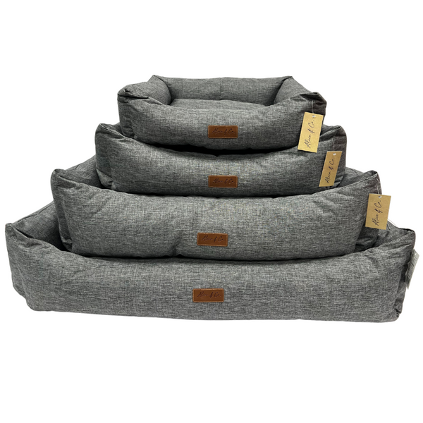 Grey waterproof dog clearance bed