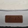 Alice & Co - Luna - Grey Velvet Dog Bed