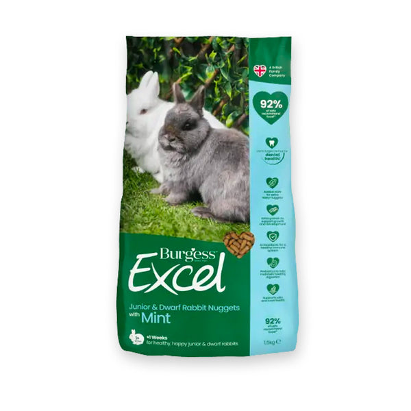 Burgess Excel Nuggets Junior and Dwarf Rabbit Petstop
