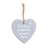 Wooden Heart Sign - Cats Leave Pawprints On your Heart