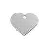 ID Name Tag Heart Silver