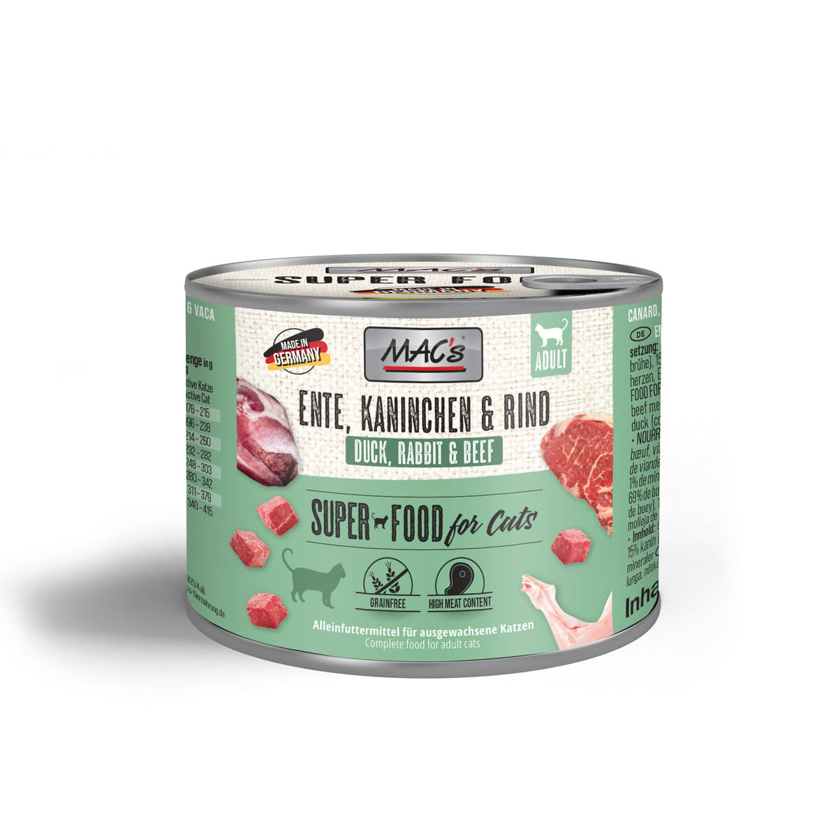 MAC's Cat Duck, Rabbit and Beef Tin - Petstop