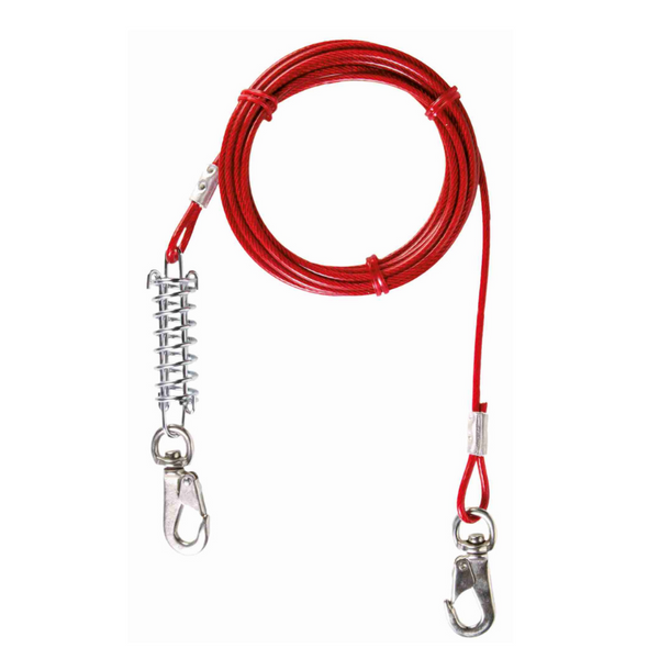 Metal dog tie sales out