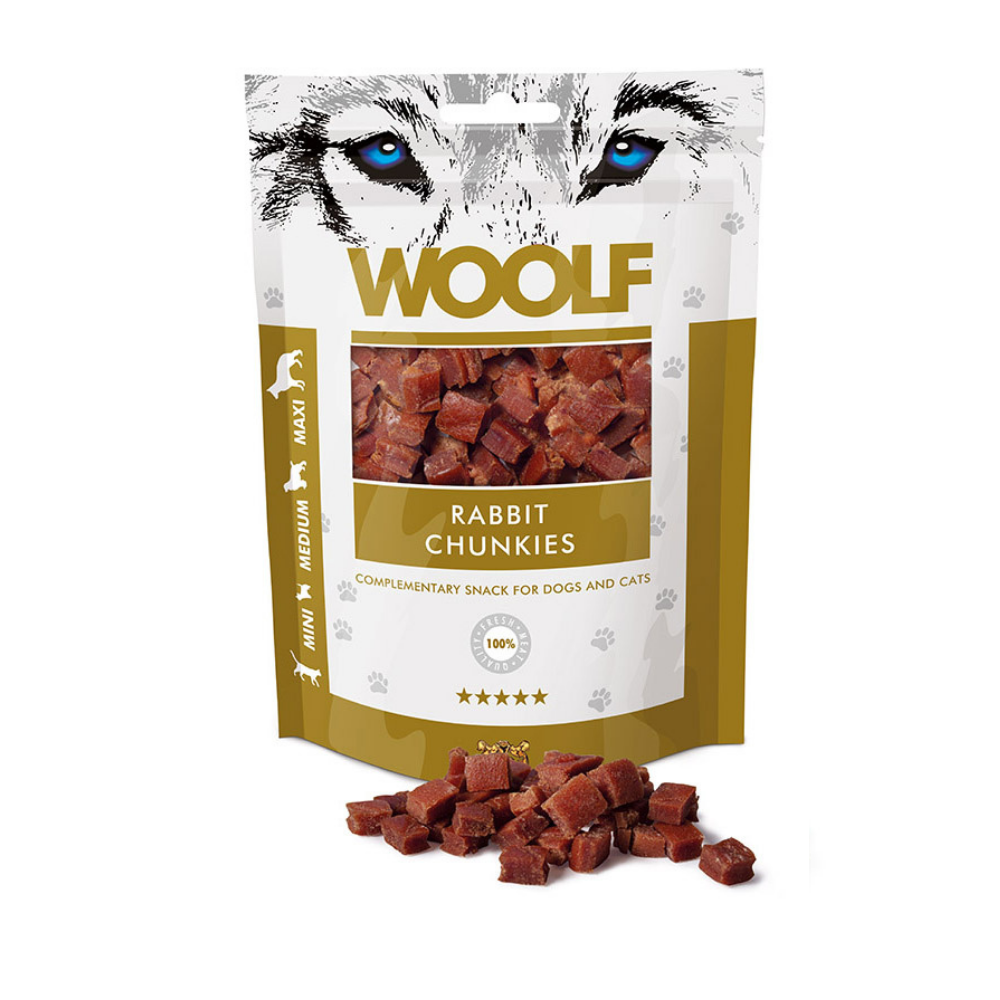 Woolf Dog Treat - Rabbit Chunks - Petstop